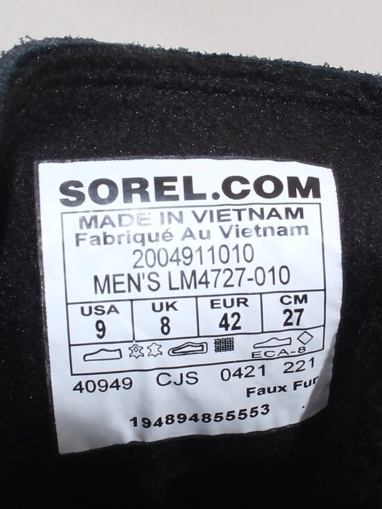 Mens Sorel Explorer Next Size 9 Black Suede Waterproof Boots main image 4